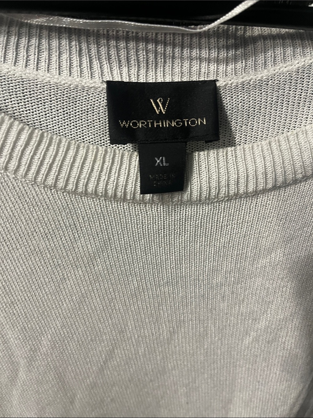 Worthington Cream Layered Short-Sleeve Tunic - Picture 2 of 5